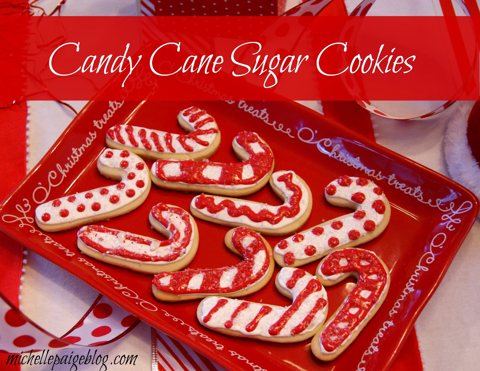 michelle paige blogs Red and White Candy Cane Party Decorating