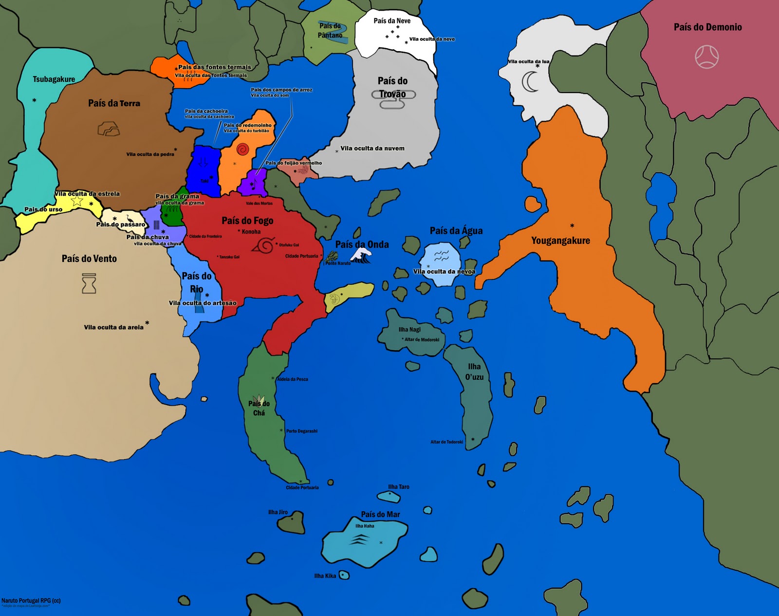 Mapa Mundi Mapa+naruto