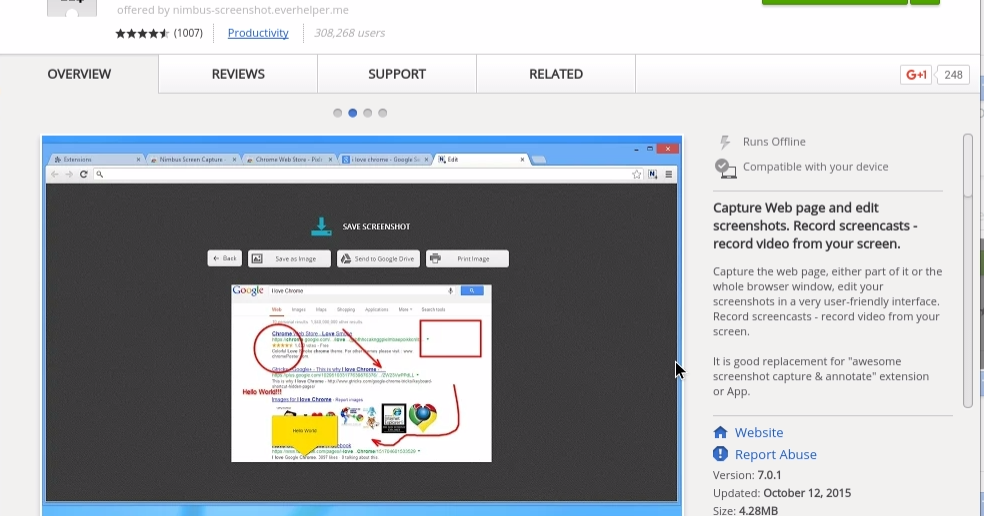 Edgaged Nimbus Screenshot and Screencast