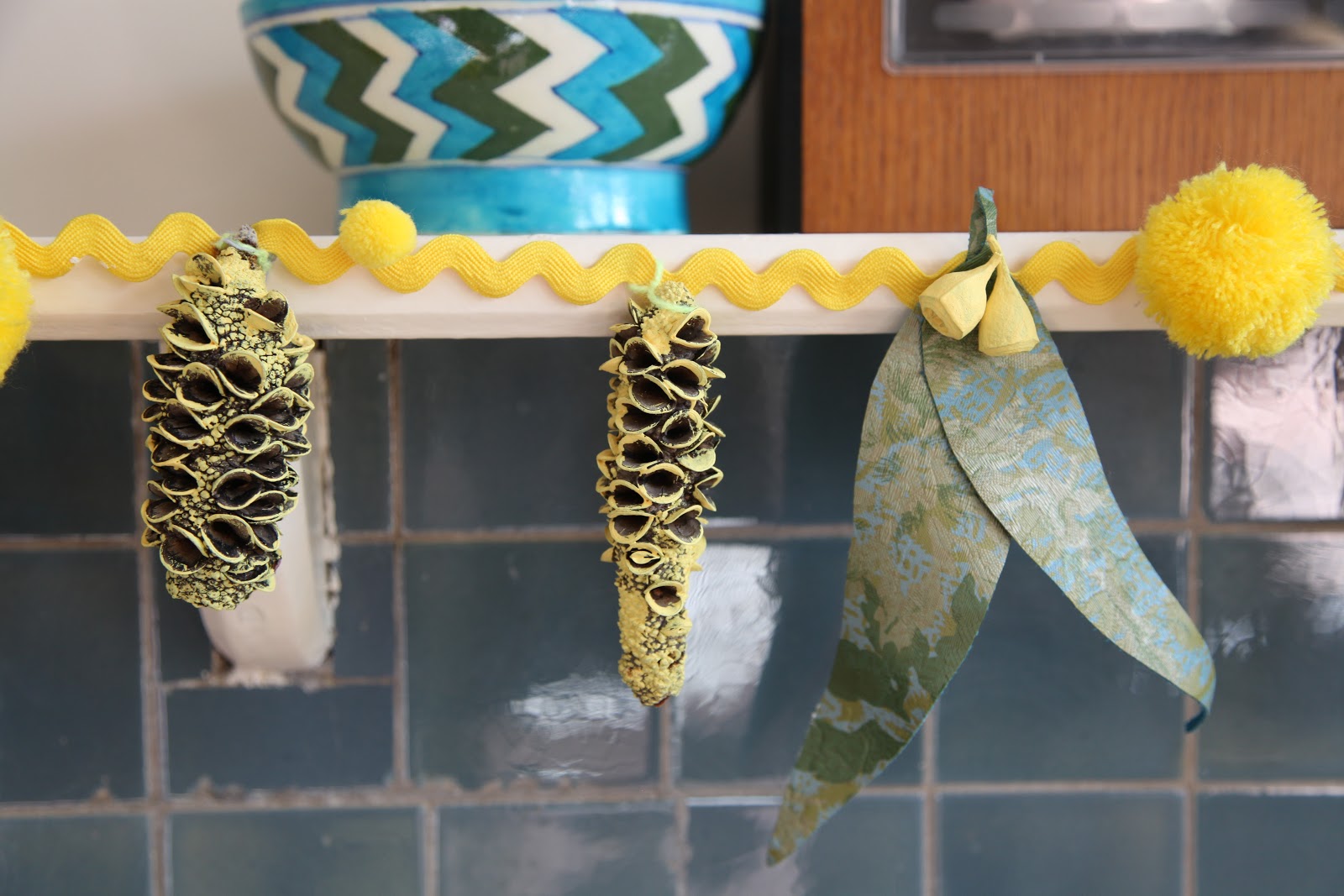 yellow paper kite Australian Native Christmas Garlands