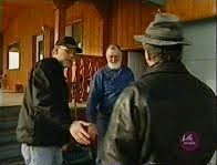 IMAGES FROM THE UFO TV DOCUMENTARY MAGNIFICENT OBSESSIONS. BRIAN VIKE, CHRIS RUTKOWSKI, AND GORDON.