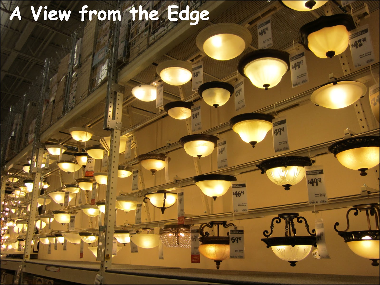 A View from the Edge: Thursday's Things in a Row - Home Depot Part One