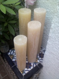 VELAS PARA DECORAR RINCONES