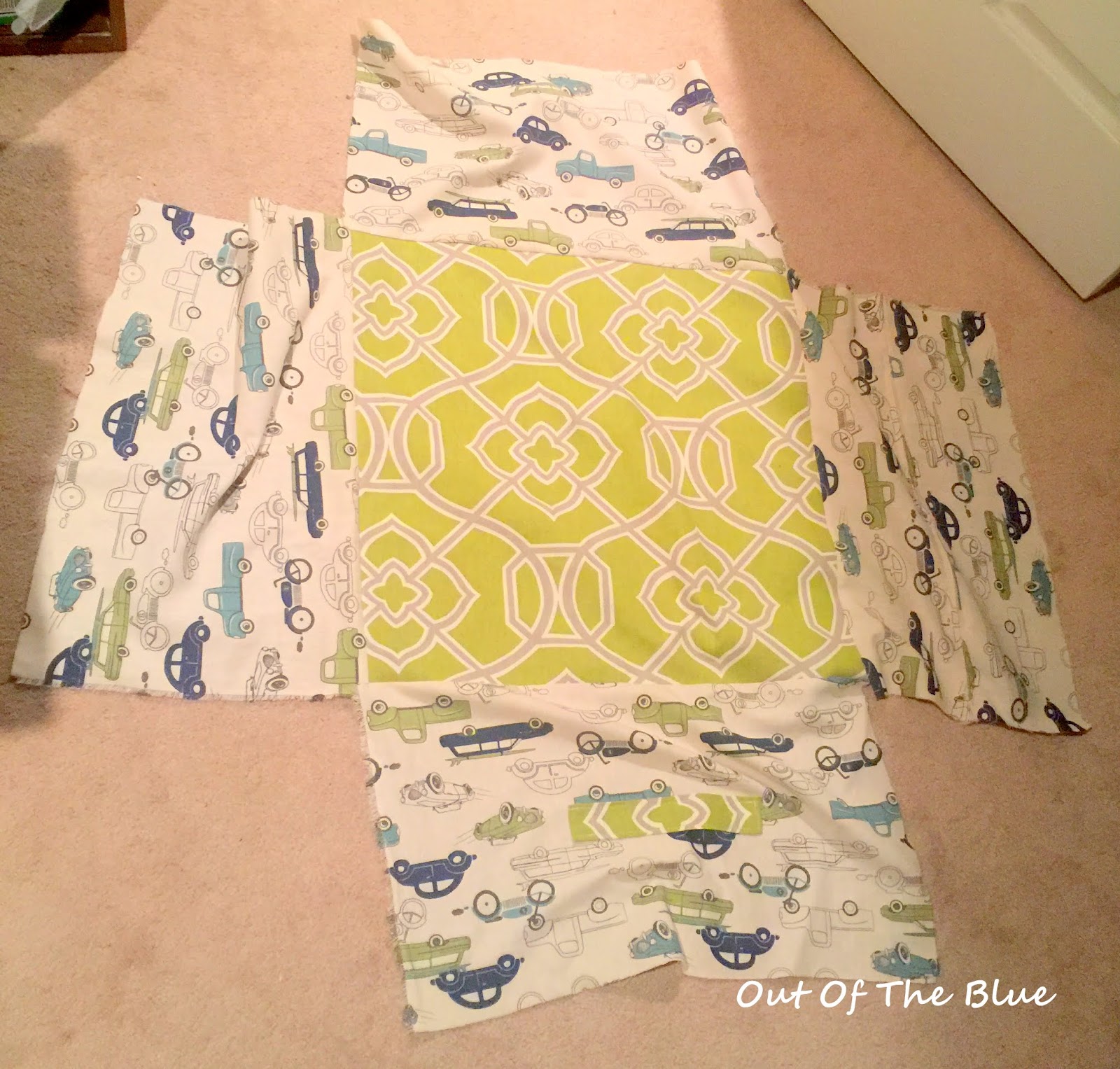 Out Of The Blue Bean Bag Cubes a story and a tutorial