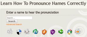 the pronunciation of names