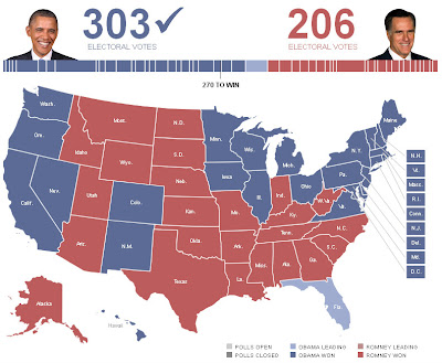2012 electoral college map