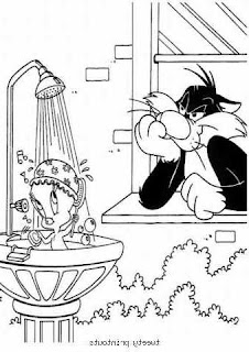 sylvester and tweety coloring pages