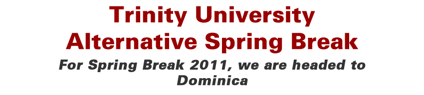 Trinity University Alternative Spring Break