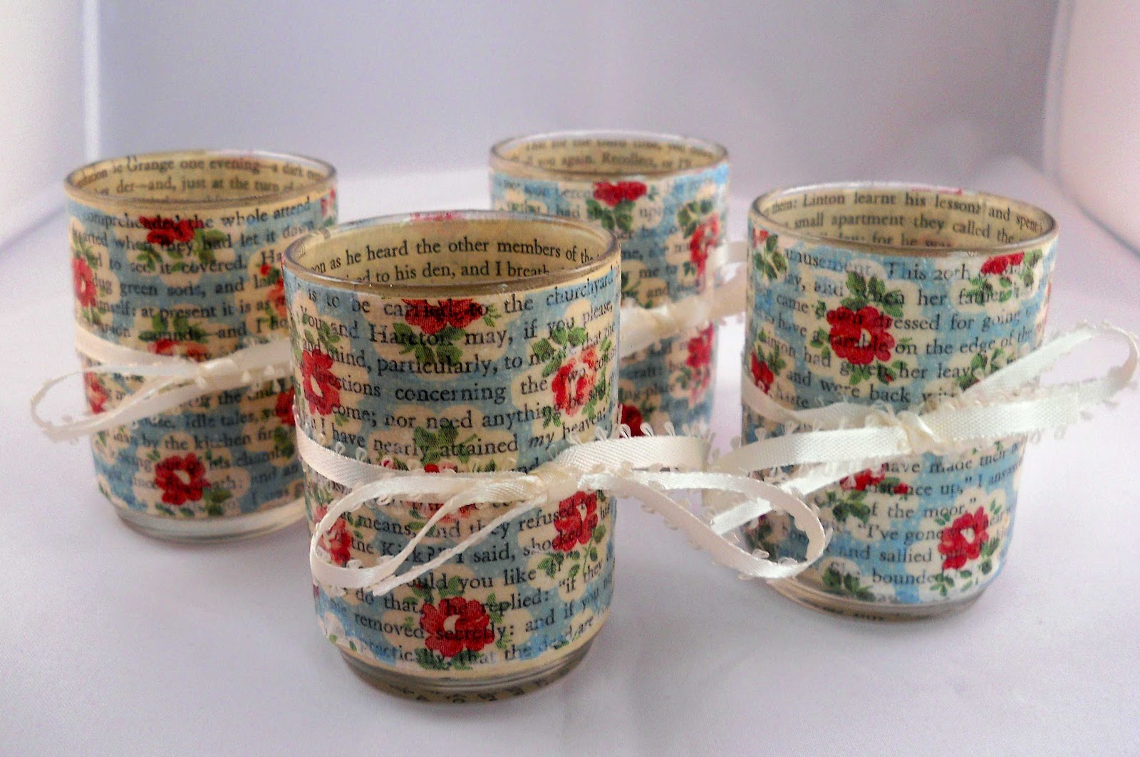 Lovely Fever Decoupage Candle Holder Mania