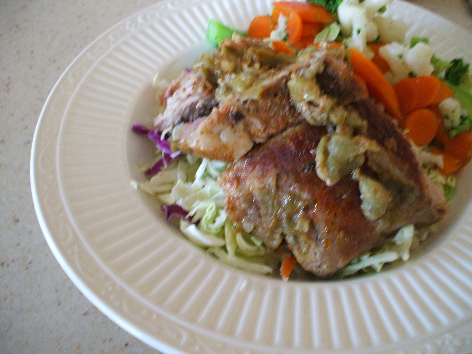 Spicy Paleo Crock pot Smoked Green Chile Pork