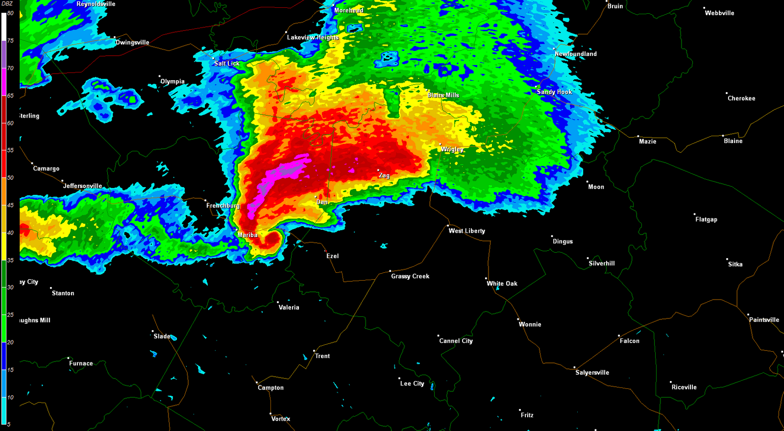 The Original Weather Blog The Tornado Chronicles West Liberty, KY