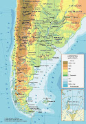 MAPS OF ARGENTINA detailed physical map of argentina with cities