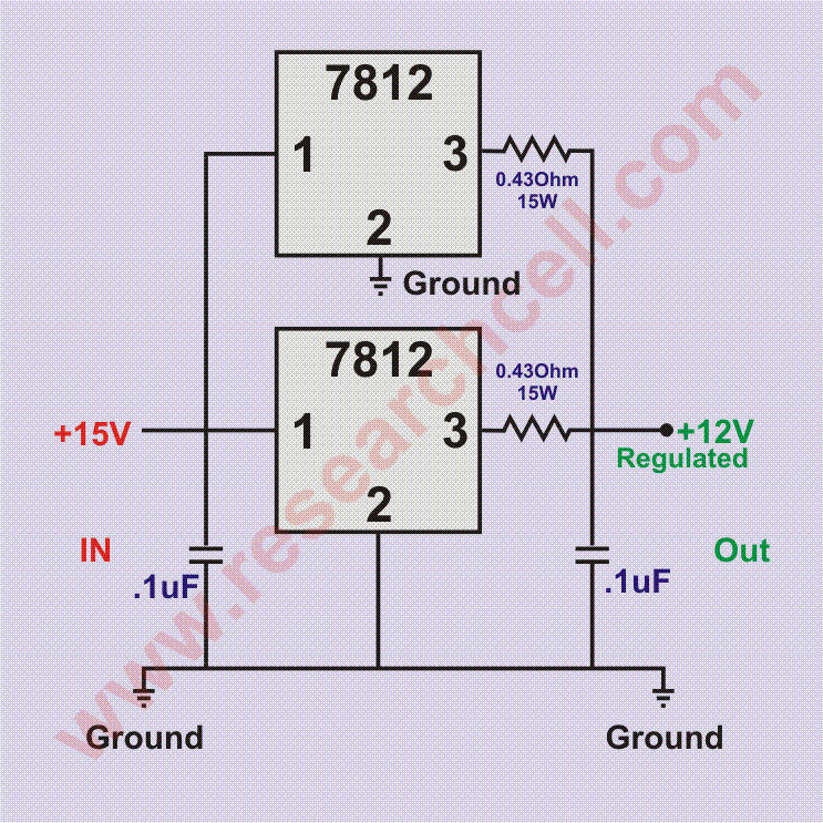 MAKING A HIGH CURRENT 12V VOLTAGE REGULATOR ~ HOT RESISTOR --Hobby&Fun--