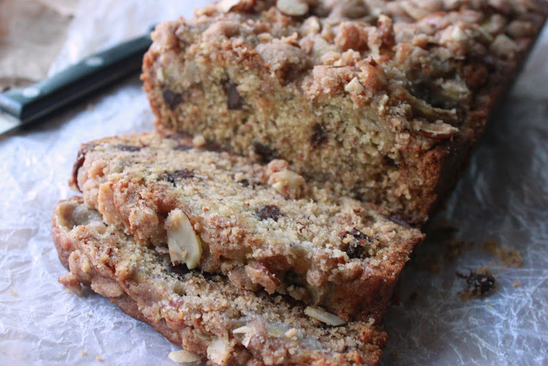 Annie's City Kitchen Chocolate Banana Bread with Almond Streusel
