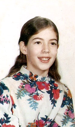 a very young Mary