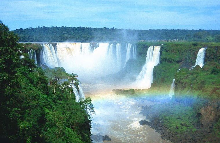 Amazon river waterfall of Iguasu