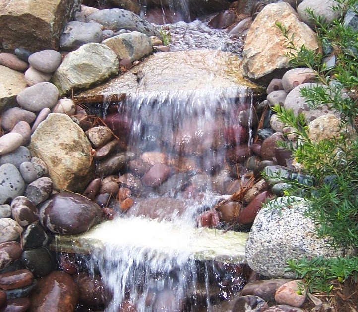 The 2 Minute Gardener Photo Water Feature on a Slope