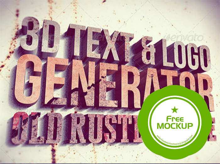 Free Download MockUp 3D Text Generator Free Download