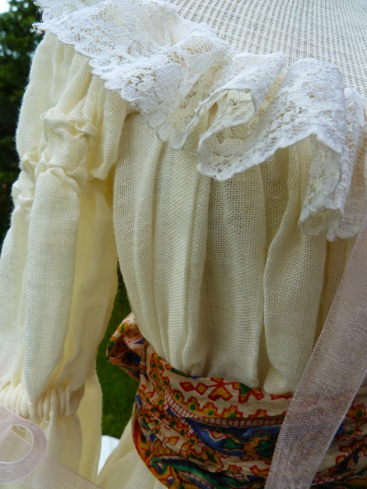 Regency sewing it was tidy for 10 minutes. chemise a la reine update