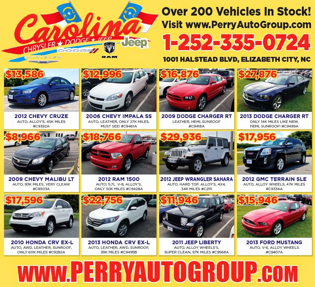 Great Deals at Perry Auto Group! Albemarle Tradewinds