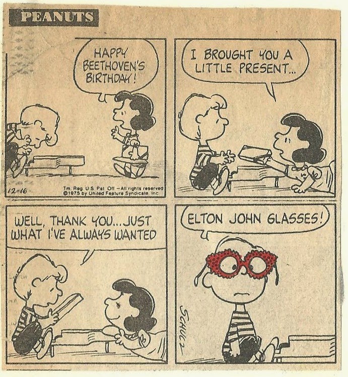 The Cusp of Everything Peanuts, Featuring Elton John