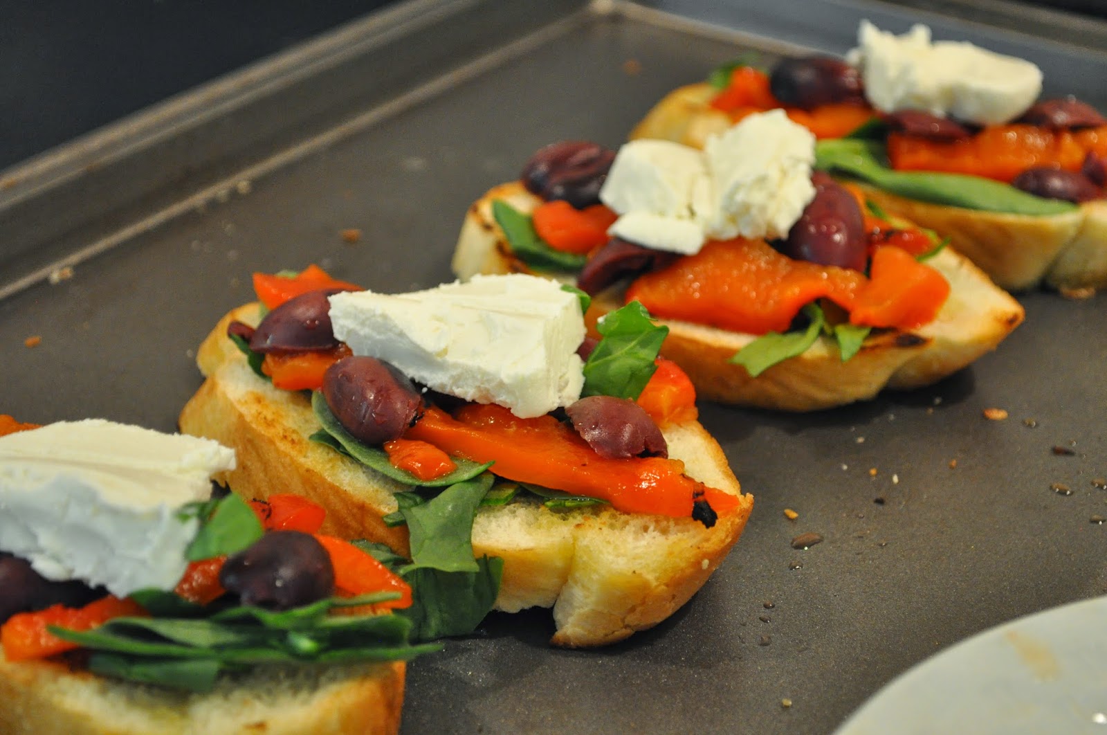 Cooking with Manuela: Tartines with Veggies and Goat Cheese