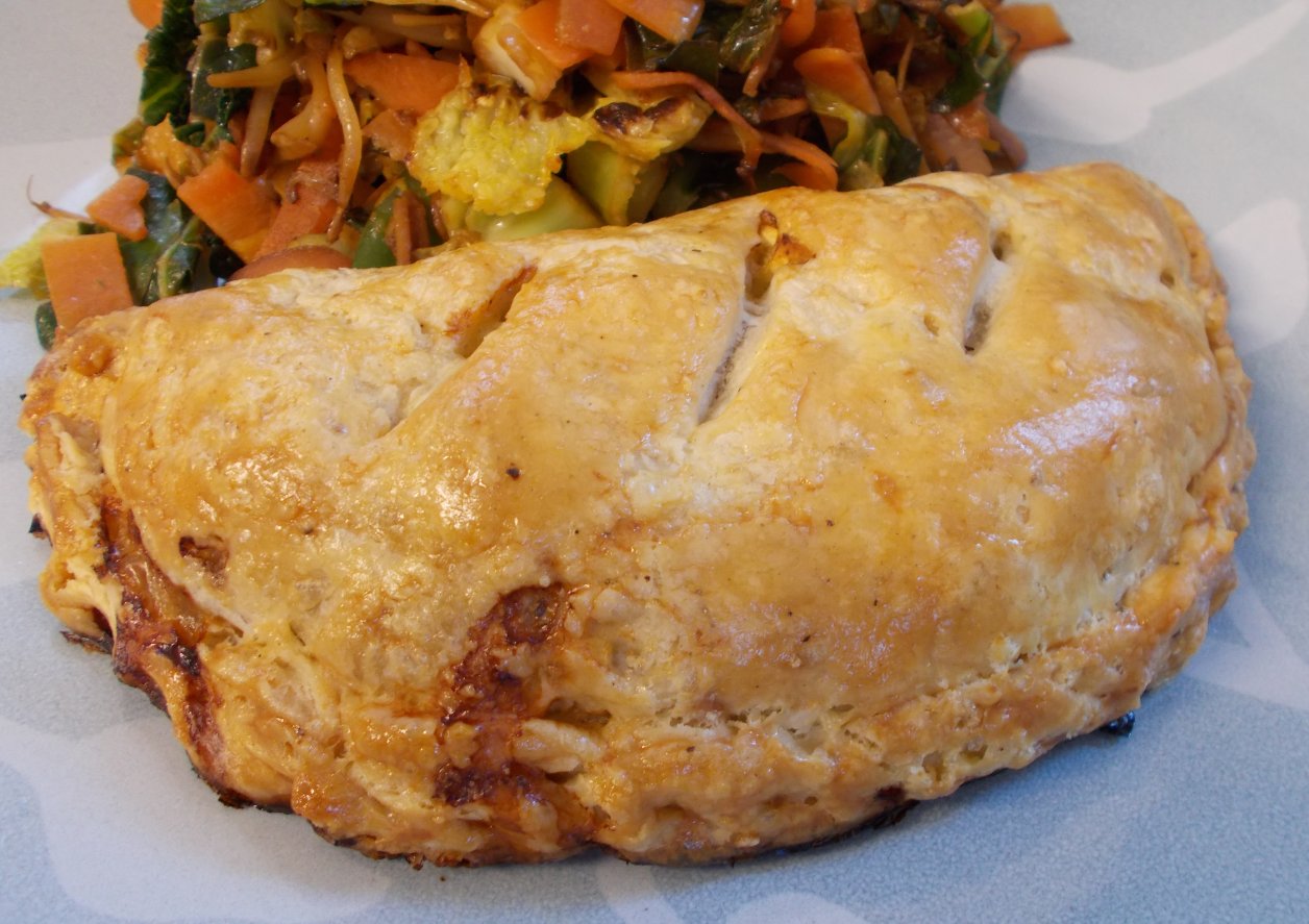 Jenny Eatwell's Rhubarb & Ginger Cornish Pasties this time with suet pastry