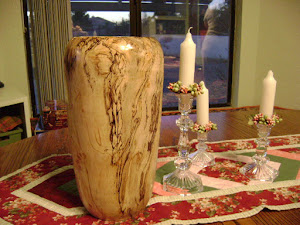 spalted wood vase