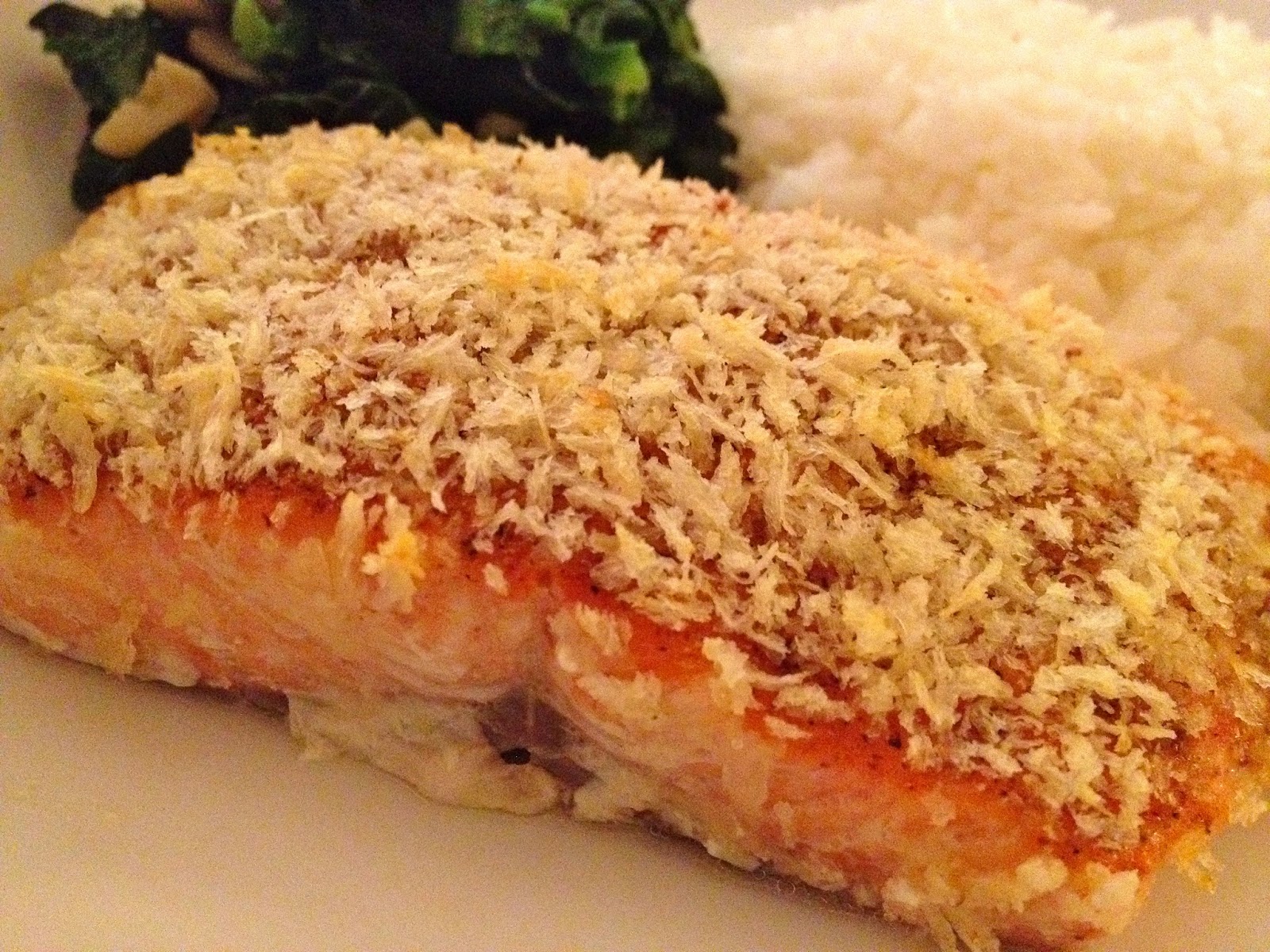 Little Ms. Piggys Oven Roasted Salmon with Panko Crust
