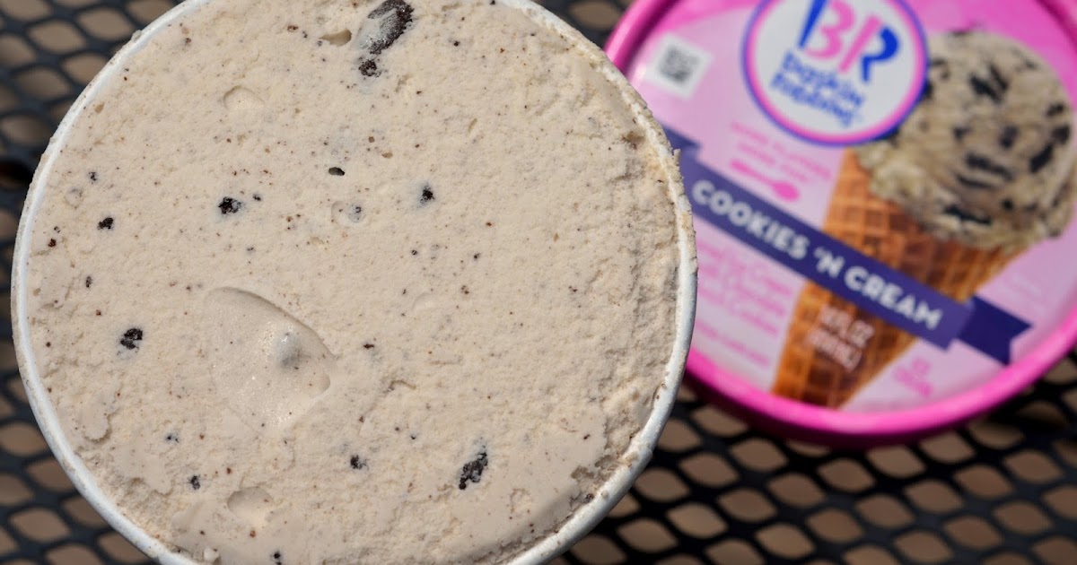 food and ice cream recipes REVIEW Baskin Robbins Cookies 'N Cream