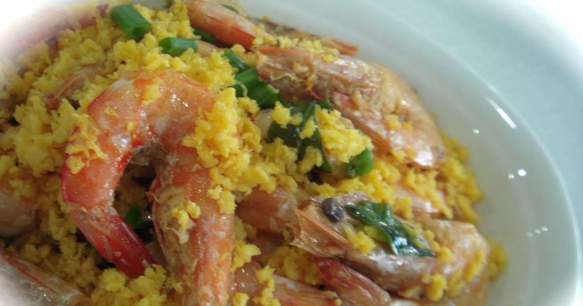 ICookUMakan Butter Prawn with Egg Floss