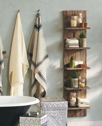 Die-Wohngalerie: Holzregale im Bad - der neue Trend im Badezimmer!