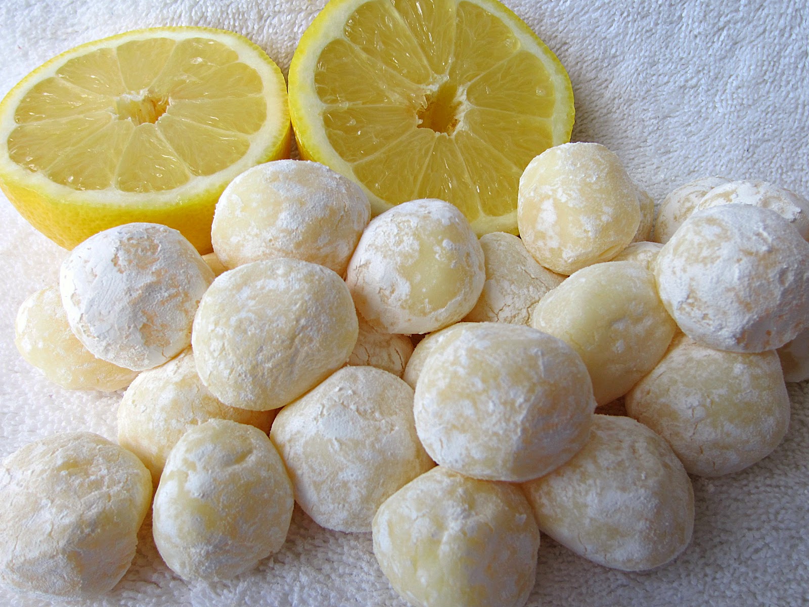 Sugarcoated White Chocolate Lemon Truffles