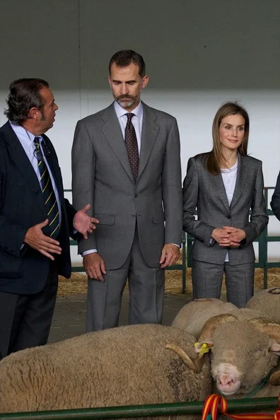 King Felipe and Queen Letizia of Spain attend International Cattle Fair in Zafra Spain 