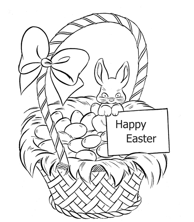 Coloring Pages Of Easter Baskets - Best Coloring Pages Collections