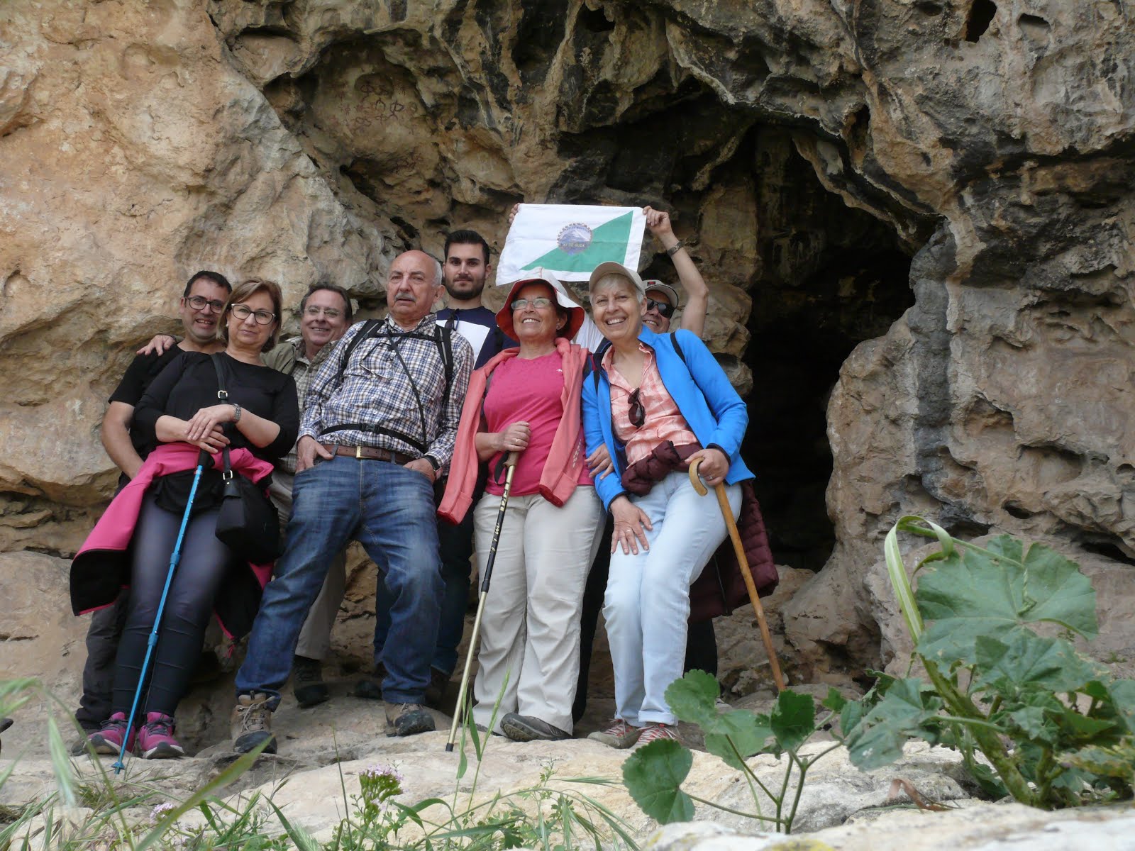 CLUB DEPORTIVO DE MONTAÑA AS DE GUIA EN LA CUEVA DE LA GRAJA, JIMENA-JAÉN