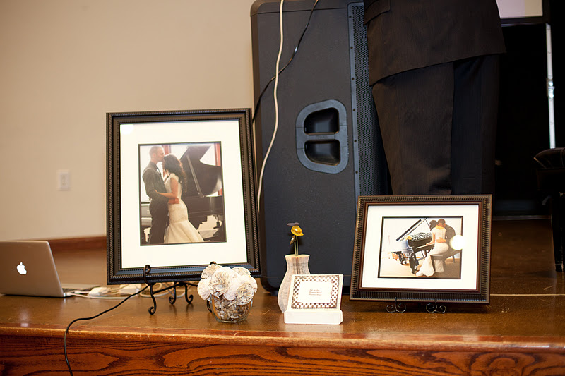 Their entrance table teeny tiny pennant garland