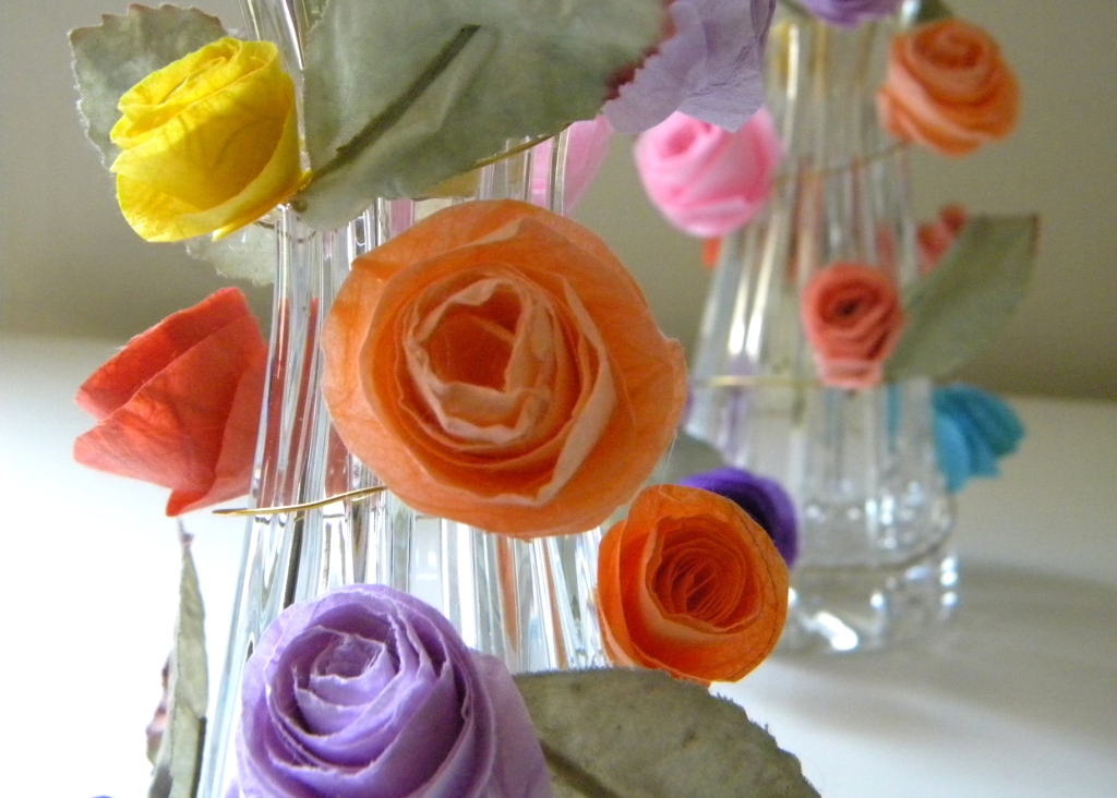 homework a creative blog inkling paper flower candle paper flower candle holders
