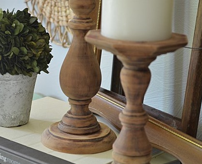 Muyvariado.com: diy, como hacer candelabros de madera reciclada