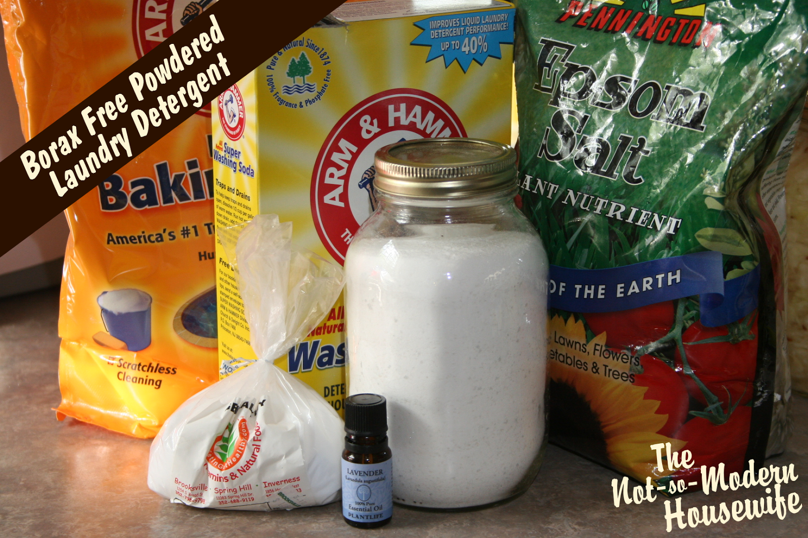 Borax Free Powdered Laundry Detergent The Not So Modern Housewife