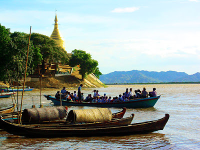 Bagan Irrawaddy River Boats Jetty