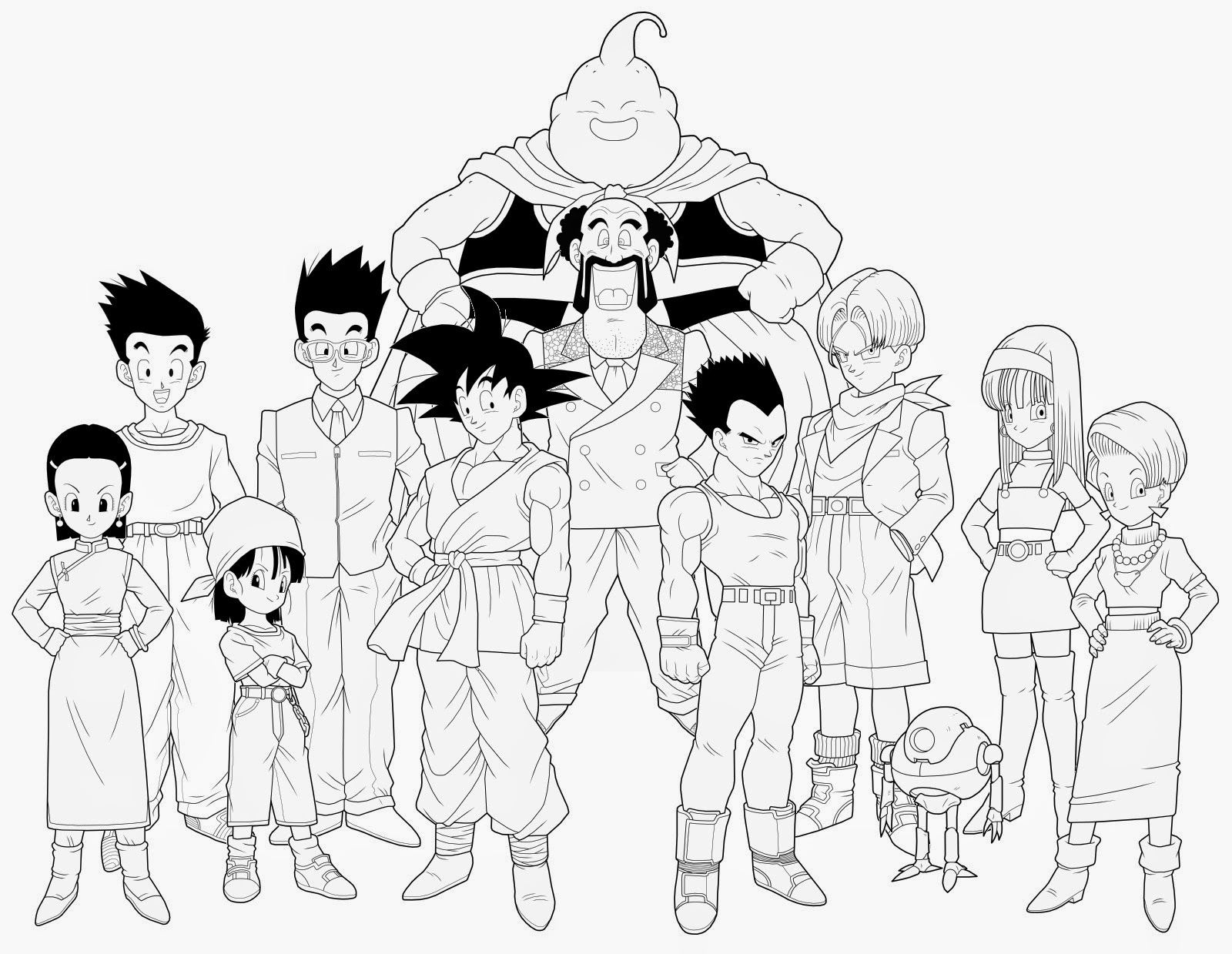 Desenhos do Dragon Ball Z para Imprimir e Colorir