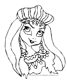 PRINCESS COLORING PAGES