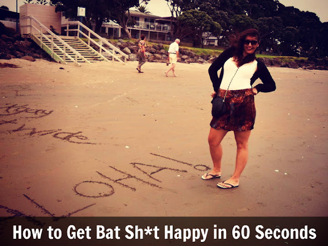 How to Get Bat Shit Happy in 60 Seconds My Happy Life - Things to Make You Happy