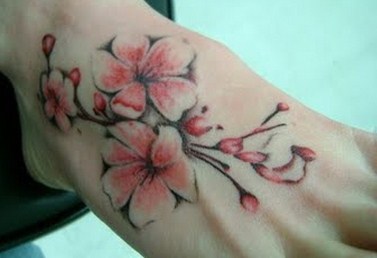 My Tattoo Designs: Cherry Blossom Tattoo Foot