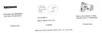 MARCAS REALIZADAS ANTES DE LA COCCIÓN