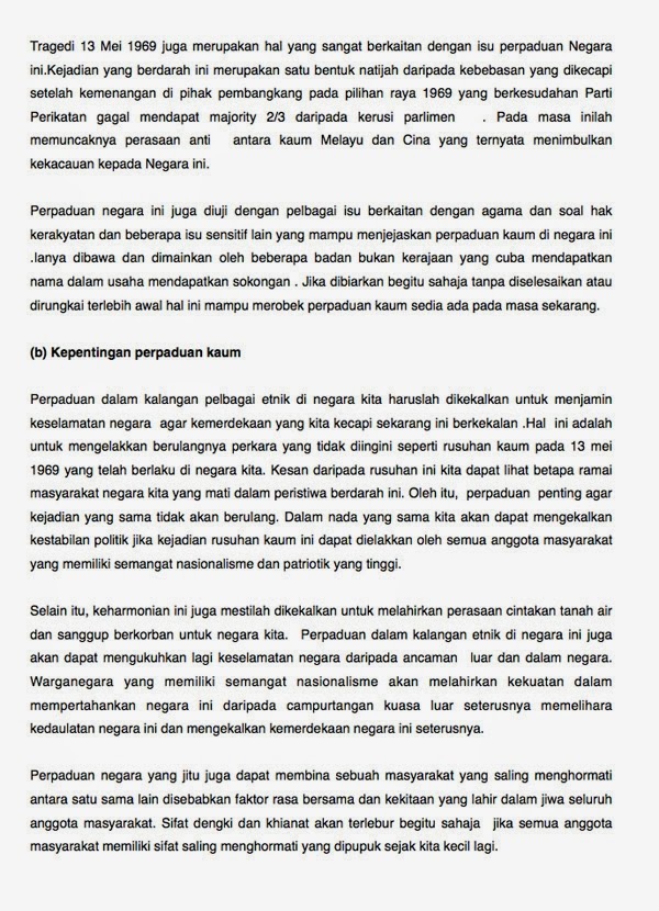 Faktor Pengukuhan Perpaduan Kaum