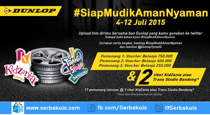 Kontes Dunlop Siap Mudik Aman Nyaman Berhadiah Voucher Belanja Jutaan Rupiah Kontes Dunlop Siap Mudik Aman Nyaman Berhadiah Voucher Belanja Jutaan Rupiah