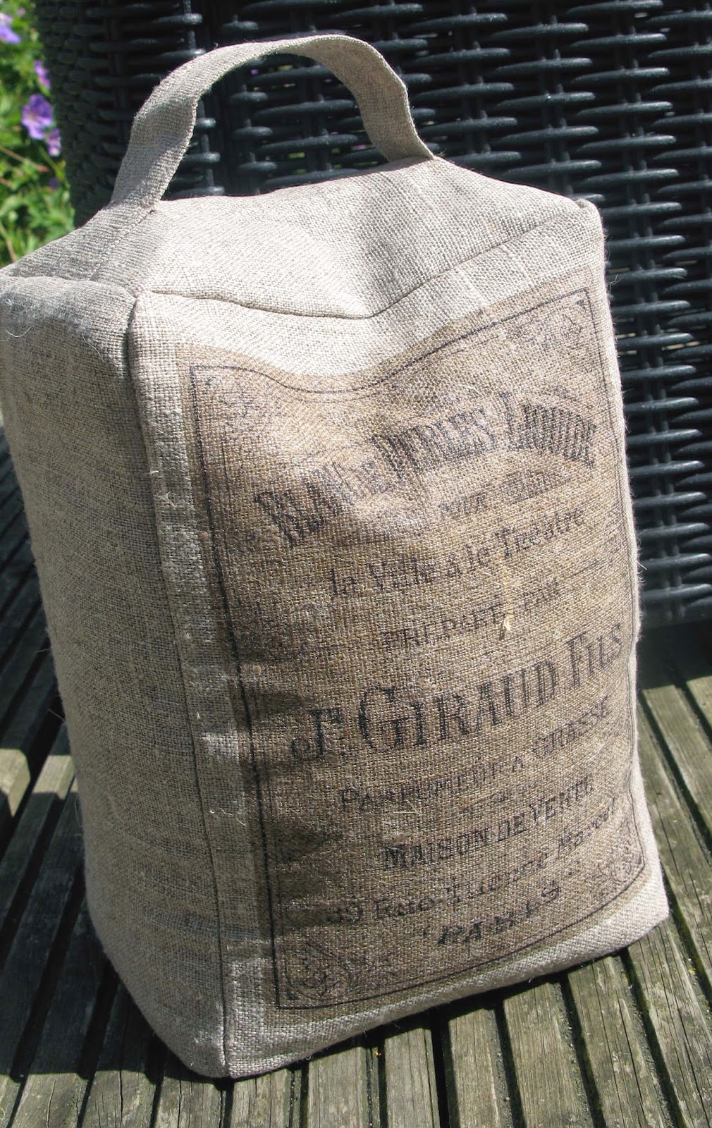 A life more creative How to make a fabric doorstop