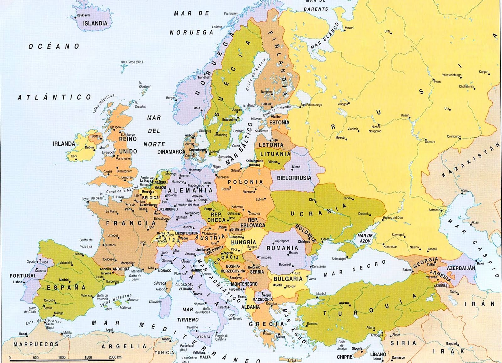 SOCIALES 1º ESO: Tema 5: Europa un continente de contrastes